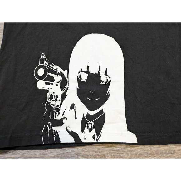 Section Eight Medium T Shirt Black Rhinestones Eight Ball Anime Girl Graphic - Picture 4 of 9